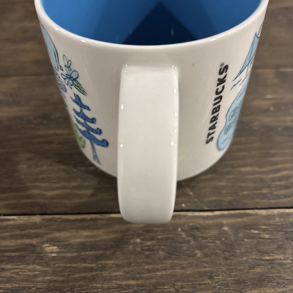 Starbucks Been There Series Michigan Mug 14oz Blue Interior 2018 Coffee Cup - Picture 6 of 6